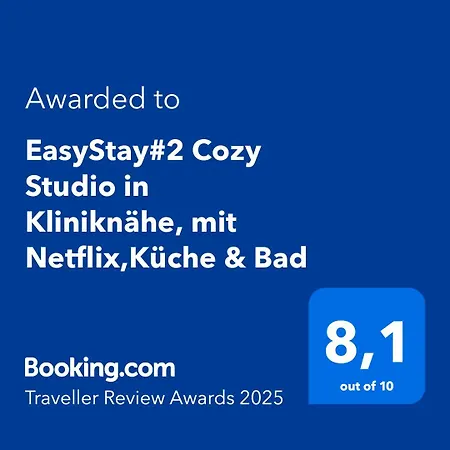 Easystay#2 Cozy In Kliniknaehe, Mit Netflix,kueche & Bad דירה *